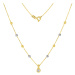 GEMMAX Jewelry Zlatý náhrdelník s přívěskem a korálky délka 45 cm GLNCB-45-33321