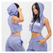 NEBBIA - Crop mikina bez rukávů MUSCLE MOMMY 258 (light purple) - NEBBIA