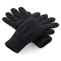 Beechfield Zimní pletené rukavice B495 Black