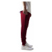 Cutted Terry Pants - burgundy