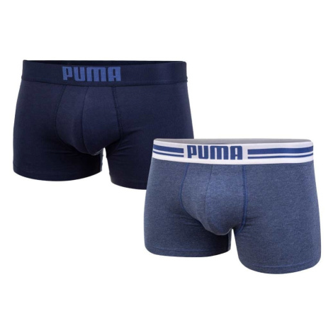 Sada dvou pánských boxerek v tmavě modré a modré barvě Puma - Pánské