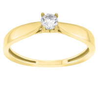 Brilio Silver Pozlacený zásnubní prsten GR114Y