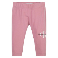 Dětské legíny Calvin Klein Jeans růžová barva, s potiskem