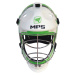 MPS White/Green Metal helmet