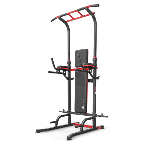 HOP-SPORT Stacionární bradla s lavicí, hrazdou a rukojeťmi na kliky