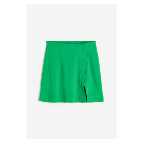 H & M - Krátká zavinovací sukně - zelená H&M