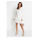 Bonprix BODYFLIRT příjemné úpletové šaty Barva: Bílá, Mezinárodní