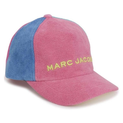 Dětská bavlněná čepice Marc Jacobs růžová barva, hladká