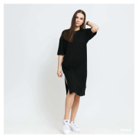 Šaty Urban Classics Ladies Organic Oversized Slit Tee Dress Black