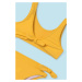 Dvoudílné dětské plavky Mayoral žlutá barva