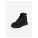 Černé klučičí kotníkové kožené boty Timberland 6 In Premium WP Boot