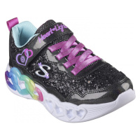 Skechers Infinite heart lights - fresh Černá