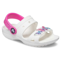 Crocs CLASSIC EMBELLISHED SANDAL T Dětské sandály, bílá, velikost 25/26