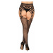 Dokonalé punčochy S816 garter stockings - Obsessive Černá