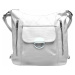 Velký bílý kabelko-batoh 2v1 s kapsami