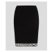 Sukně karl lagerfeld logo knit skirt černá