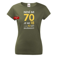 Dámské tričko k 70. narozeninám - skvělý dárek k 70. narozeninám