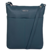 SEGALI Dámská kožená crossbody kabelka 7001 B rain storm