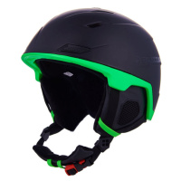 BLIZZARD-Double ski helmet, black matt/neon green, big logo Černá 23/24