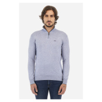 Svetr la martina man half zip tricot modrá