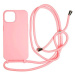 Mobile Origin Lanyard Case Pink iPhone 15