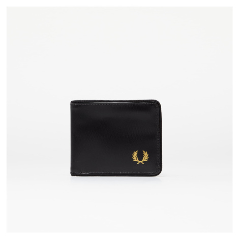 FRED PERRY Coated Polyester Billfold Wall Black/ Gold