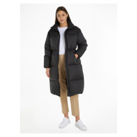 Černý dámský prošívaný kabát Tommy Hilfiger New York Puffer Maxi - Dámské