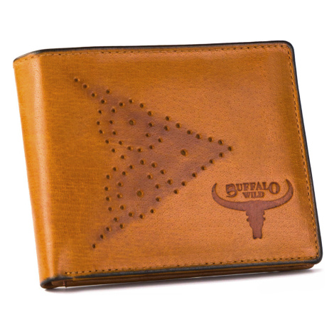 Pánská kožená peněženka se zdobeným předním dílem Buffalo