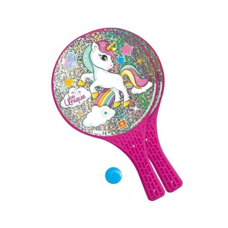Plážový tenis Jednorožec Mondo růžová,Unicorn