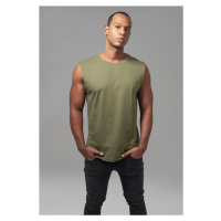 Pánské tílko // Urban Classics Open Edge Sleeveless Tee olive