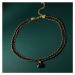 JAY Choker náhrdelník s krystalovou hvězdou Axelie JAY-0064-XL02-25 Černá 33 cm + 5 cm (prodlouž