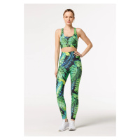 Bittersweet Paris Woman's Tropical High Waist Leggings CPW-HL-PR BSP184