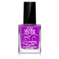 Avon Ultra Colour 60 Second Express rychleschnoucí lak na nehty odstín Ultraviolet 10 ml
