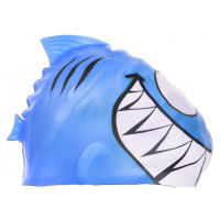 Dětská plavecká čepice borntoswim shark junior swim cap modrá