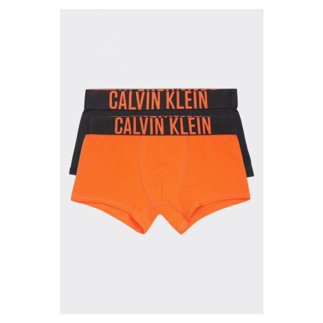 PRO DĚTI! Calvin Klein 2 balení Boys Trenky - černá, oranžová