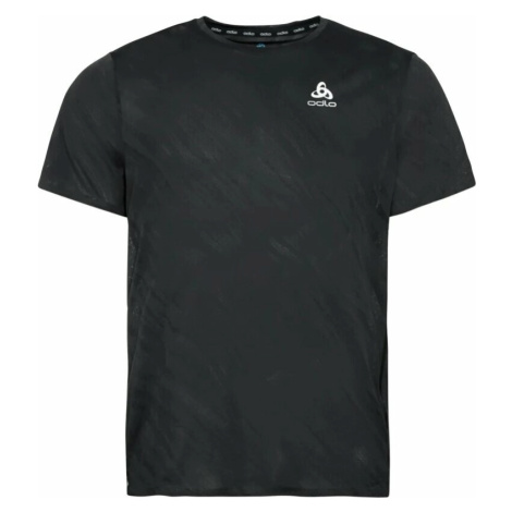 Odlo The Zeroweight Engineered Chill-tec Running T-shirt Shocking Black Melange Běžecké tričko s