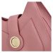 Luxusní dámská kožená kabelka přes rameno Terceo, starorůžová
