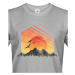 Pánské tričko pro turisty a cestovatele Západ slunce