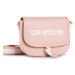 Růžová kožená kabelka - LOVE MOSCHINO