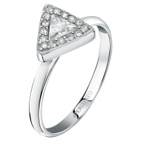 Morellato Módní ocelový prsten s krystaly Trilliant SAWY08 56 mm