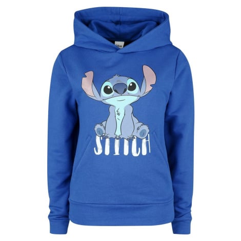 Lilo & Stitch Stitch - Sit Dámská mikina s kapucí modrá