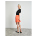 Oranžová krátká basic sukně s kapsami ZOOT.lab Mariola