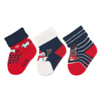 Sterntaler Dětské ponožky 3-pack Vánoce marine