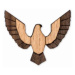Dřevěná brož Falco Brooch