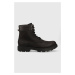 Semišové boty BOSS Adley pánské, černá barva, 50498357