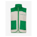 Zeleno-krémová dámská vesta z umělého kožíšku The Jogg Concept