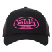 Von Dutch CASQUETTE BASEBALL SERGE PRINT RUBBER FLUO Černá