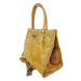 Kožená shopper bag kabelka Vera Pelle SB577 camel