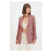 Trendyol Dried Rose Woven Lined Blazer Jacket