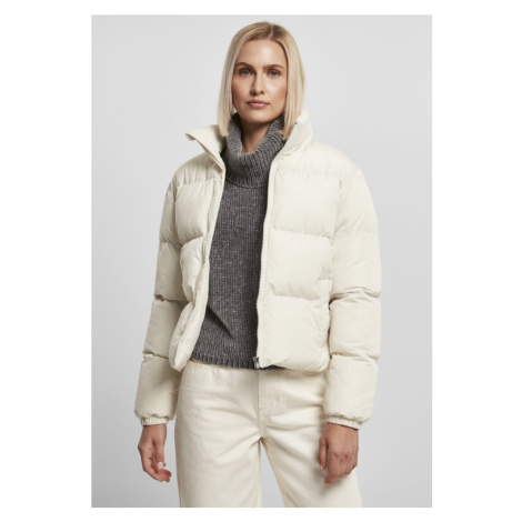 Ladies Short Peached Puffer Jacket - whitesand Urban Classics